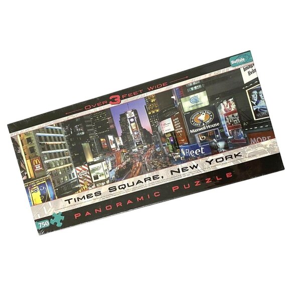 Buffalo Times Square New York Panoramic Puzzle 750 Pieces Big Apple Cityscape - Picture 2 of 5